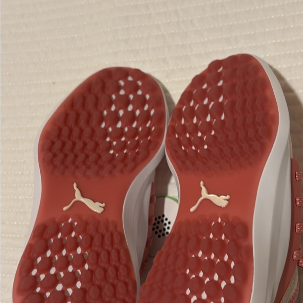 Puma Women's Coral/Mauve Ignite Golf Shoes - Picture 3 of 5